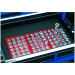 Triton Products 3/8 in. Drive Magnetic Socket Caddy Organizer, Red thumbnail 2