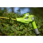 Earthwise 24V Cordless Lithium-Ion 17 in. Pole Hedge Trimmer with 2.5 Ah Battery thumbnail 8
