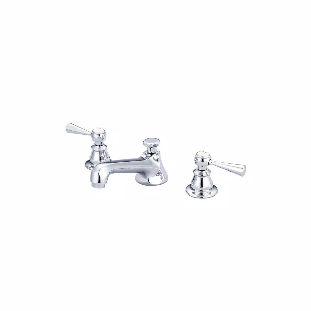 Water Creation Century Classic 8 in. Widespread Bathroom Faucet, Triple Plated Chrome with Pop-Up Drain