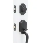 Design House Sussex Oil-Rubbed Bronze Entry Door Handleset with Springdale Lever and Single Cylinder Deadbolt thumbnail 3