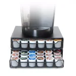 Mind Reader Jumbo 72-Capacity Metal Mesh Double Coffee Pod Storage Drawer, Black thumbnail 1