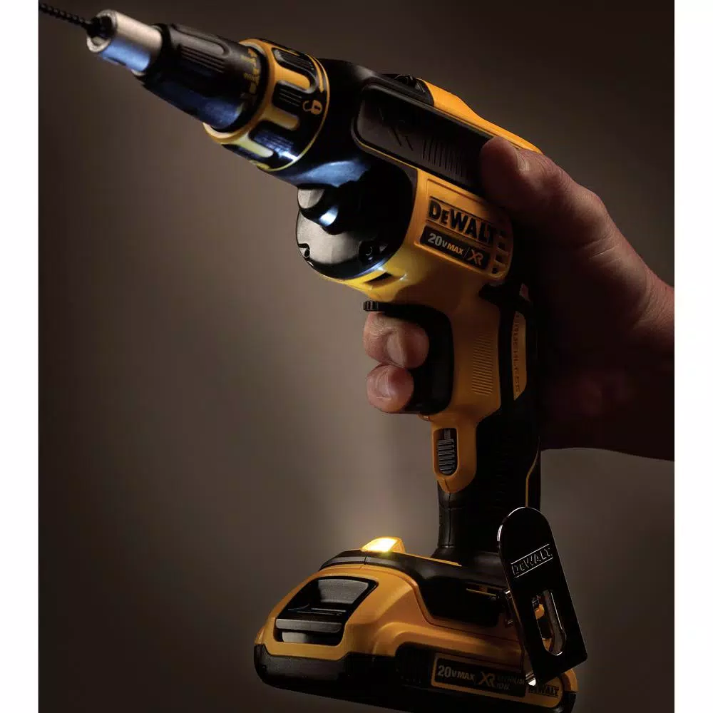 DEWALT 20V MAX XR Brushless Cordless Drywall Screw Gun Kit with (2) 2.0Ah Batteries & Cut-Out Tool