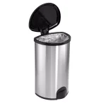 HDX 13.2 Gallon Stainless Steel Toe Tap Sensor Trash Can, Hands-Free Automatic Lid thumbnail 3