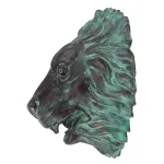 Design Toscano 13 in. Florentine Lion Head Bronze Wall Fountain with Verdigris Patina thumbnail 8