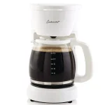 Continental 12-Cup Drip Coffee Maker with Permanent Filter and Pause-and-Serve Function, White thumbnail 2