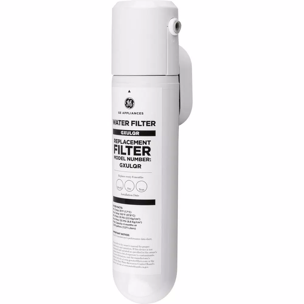 GE Under Sink Water Filtration System, Single Stage Carbon Spun Fiber Filter for Kitchen or Bath