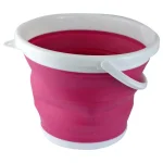 Southern Homewares 2.65 Gal. Pink Collapsible Silicone Bucket with Handle thumbnail 1