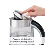 Hamilton Beach 1.7L Modern Glass Electric Kettle with Stainless Steel Accents thumbnail 4