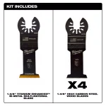 Milwaukee OPEN-LOK 5-Piece Oscillating Multi-Tool Blade Variety Pack thumbnail 2