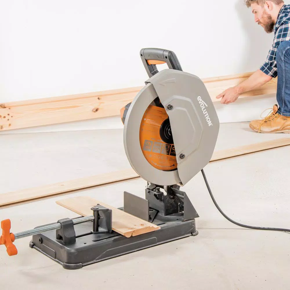 Evolution Power Tools 15 Amp 14 in. Multi-Material Chop Saw with Japanese TCT Blade