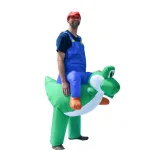 ALEKO's Inflatable Mario Riding Yoshi Adult Halloween Costume - Unisex One Size thumbnail 3