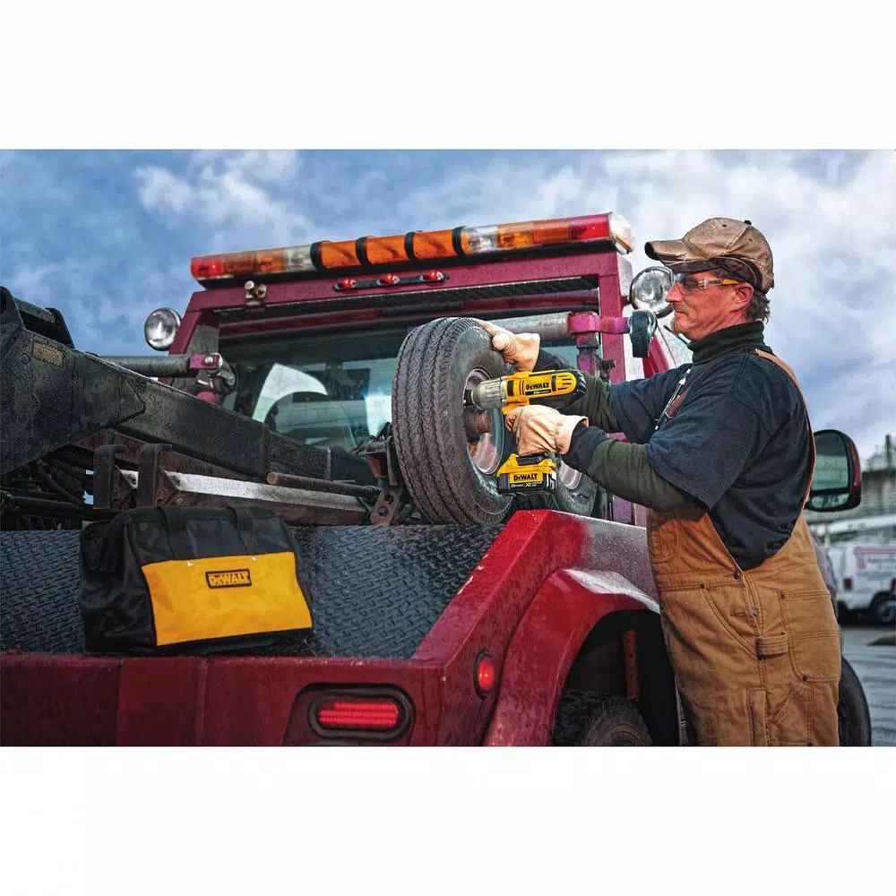 DEWALT 20V MAX Cordless 1/2 in. High Torque Impact Wrench Kit with (3) Batteries and Charger
