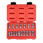 TEKTON 3/8 in. Drive Universal Joint Socket Set, 17-Piece 6-Point SAE & Metric thumbnail 1