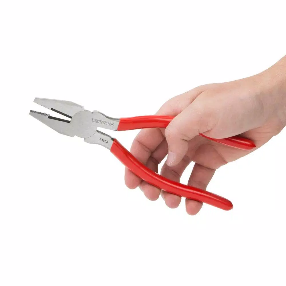 TEKTON 8 in. Lineman's Pliers with Chrome Vanadium Steel
