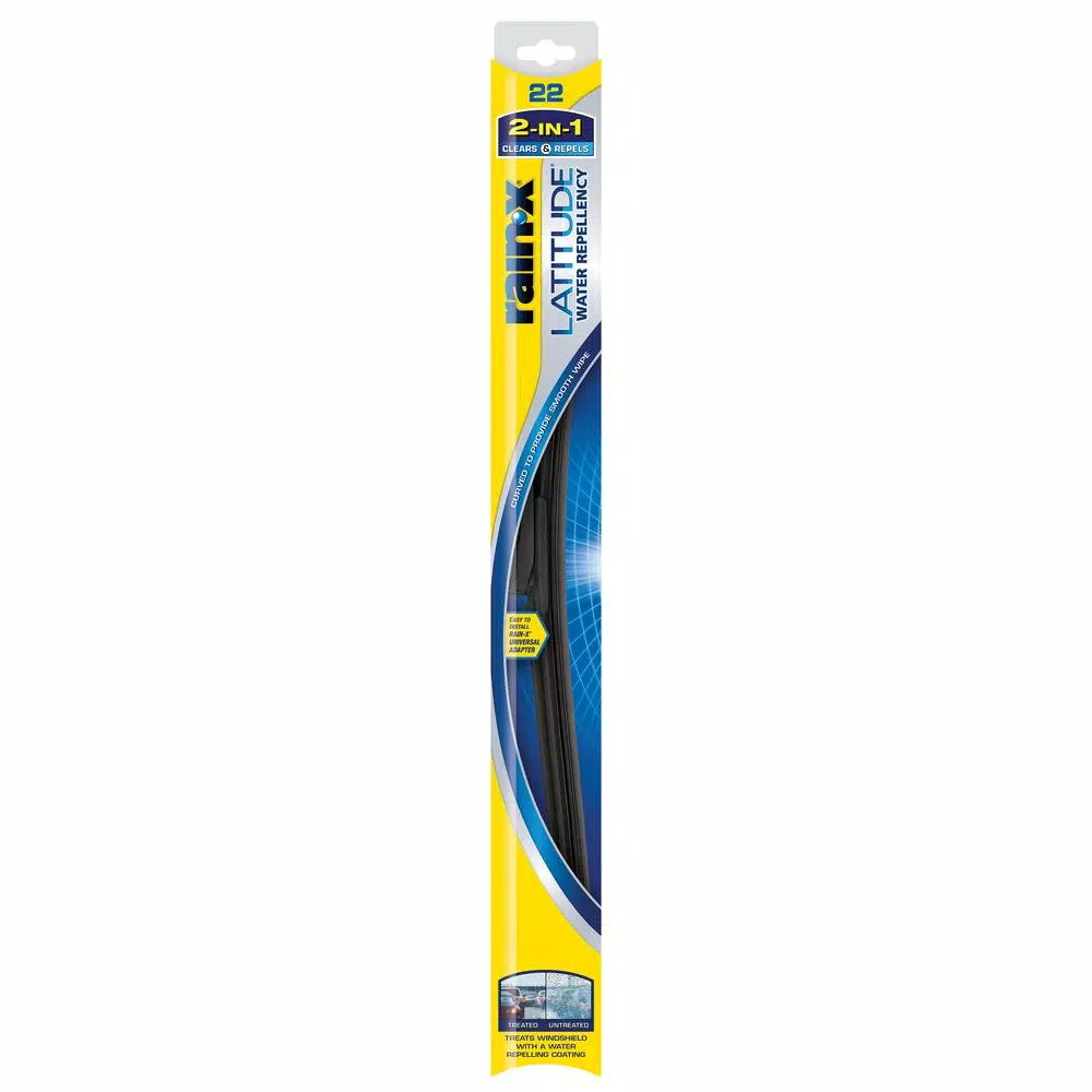 Rain-X RainX Latitude 2-in-1 Water Repellency Wiper Blade, 22 in.