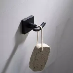 KRAUS Ventus Matte Black Double Hook Bathroom Robe and Towel Hook thumbnail 5