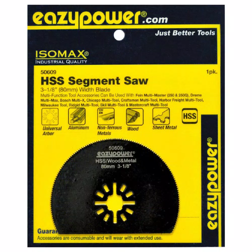Eazypower 3-1/8 in. Carbide Grit Segment Saw Blade for Oscillating Multi-Tools
