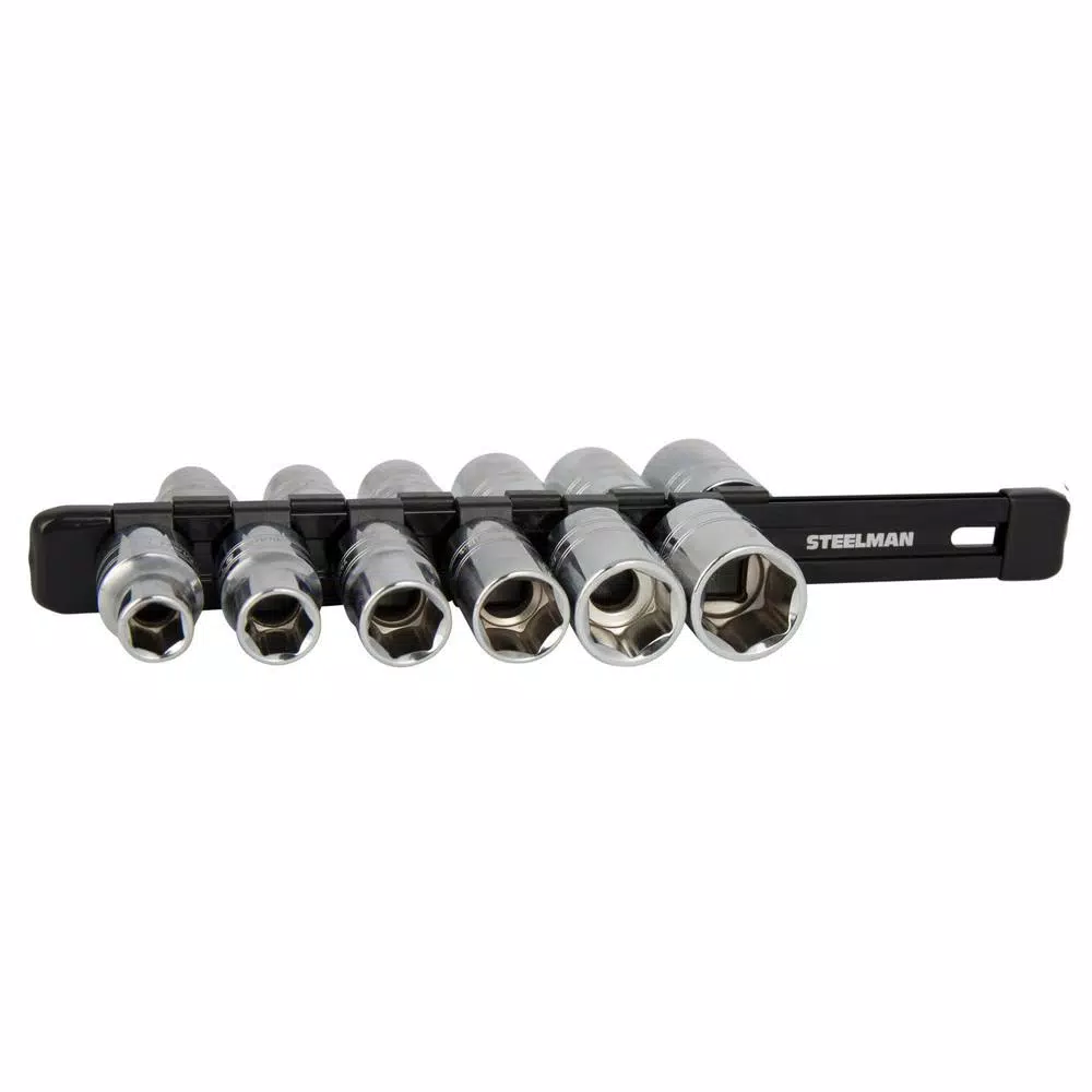 Steelman 42028 1/2 in. Drive Double-Sided Aluminum Socket Storage Rail