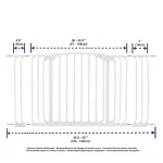 Dreambaby Chelsea Extra Wide Auto-Close Security Gate with Extensions, White thumbnail 5