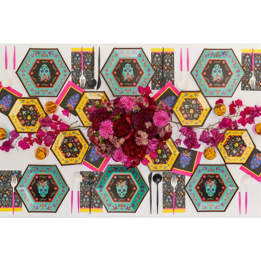 Sugar Plum Party SugarPlum Day of the Dead Paper Guest Towels, 32-Piece Set