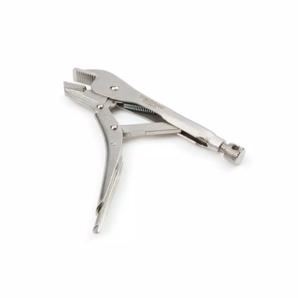TEKTON 10 in. Straight Jaw Locking Pliers with Chrome Molybdenum Jaws