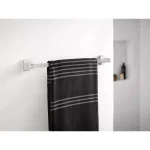 Unbranded Adler 3-Piece Chrome Bathroom Hardware Set with Adjustable 18-24 in. Towel Bar thumbnail 3