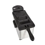 Elite Cuisine Elite 3.5 Qt. Immersion Deep Fryer, 1500W Electric Countertop Fryer with Adjustable Thermostat thumbnail 3