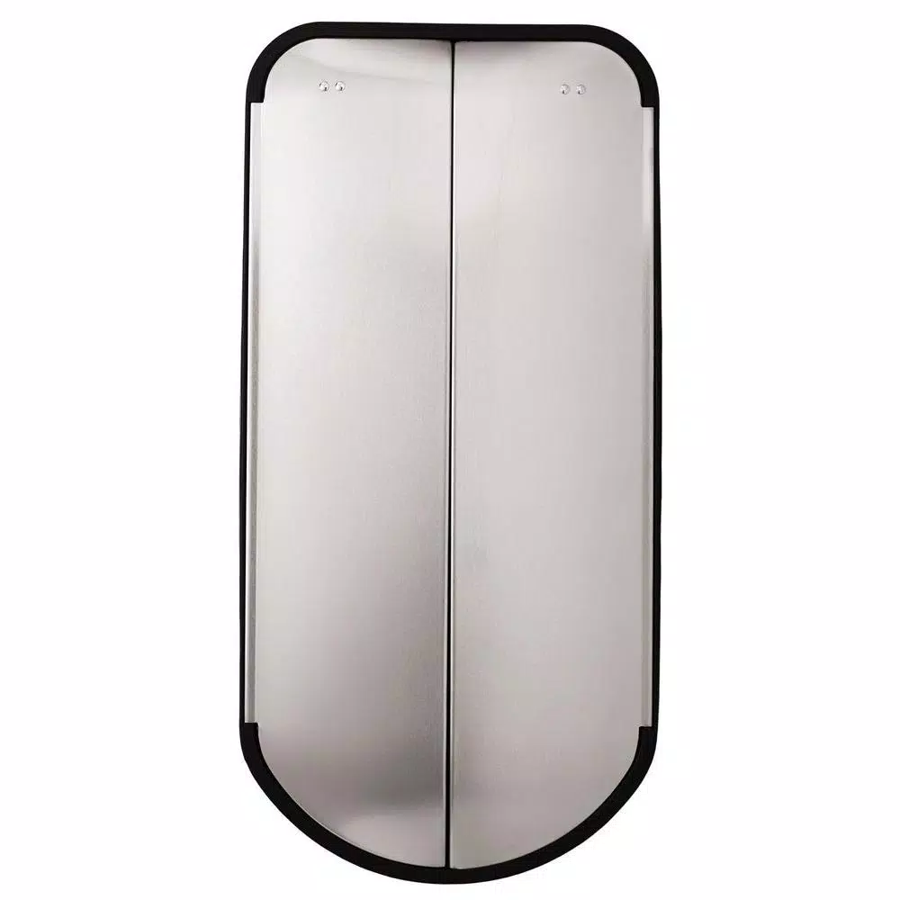 simplehuman 40L Butterfly Step-On Recycling Trash Can, Brushed Stainless Steel