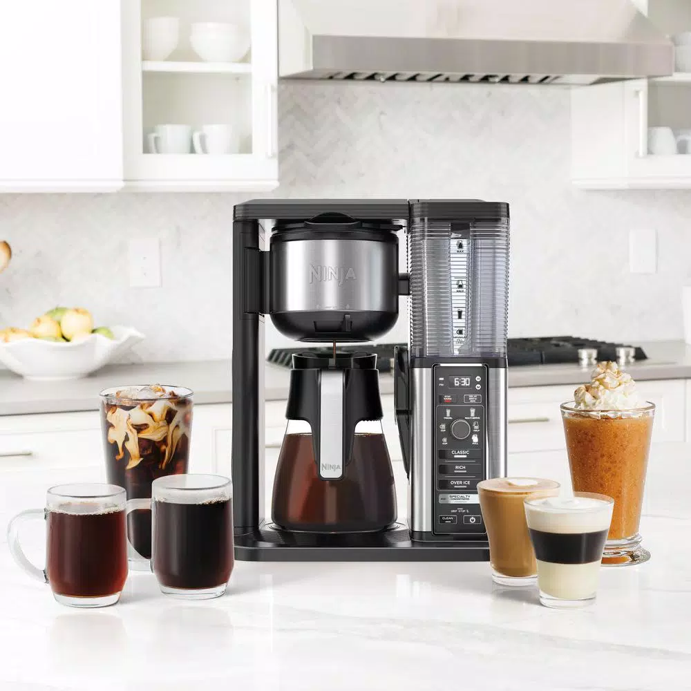 Ninja Specialty Coffee Maker with Fold-Away Frother, Drip Coffee Machine, Black