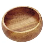 Acaciaware 4-Piece Handcrafted Acacia Wood Round Dip and Nut Bowl Set, 4 in. thumbnail 2