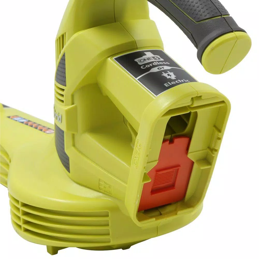RYOBI ONE+ 18V Lithium-Ion Hybrid Cordless/Corded Leaf Blower, 150 MPH, 200 CFM (Tool Only)