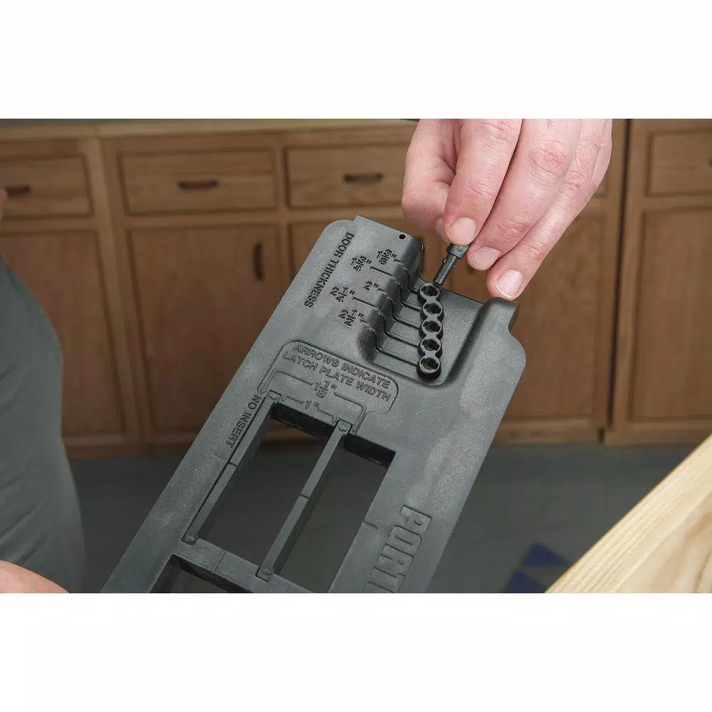 Porter-Cable 59375 Strike and Latch Plate Router Template with HSS Bit