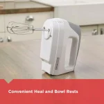BLACK+DECKER 5-Speed White Handheld Electric Mixer with Power Boost, 175W thumbnail 7