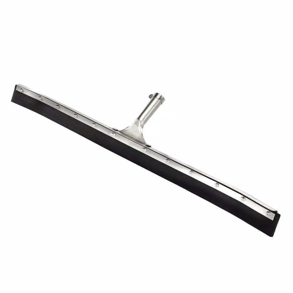 Alpine Industries 36 in. Heavy-Duty Curved Floor Squeegee, Steel Frame, Black