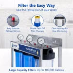 Express Water 3-Stage Whole House Water Filtration System - Heavy Metal & Contaminant Removal thumbnail 3