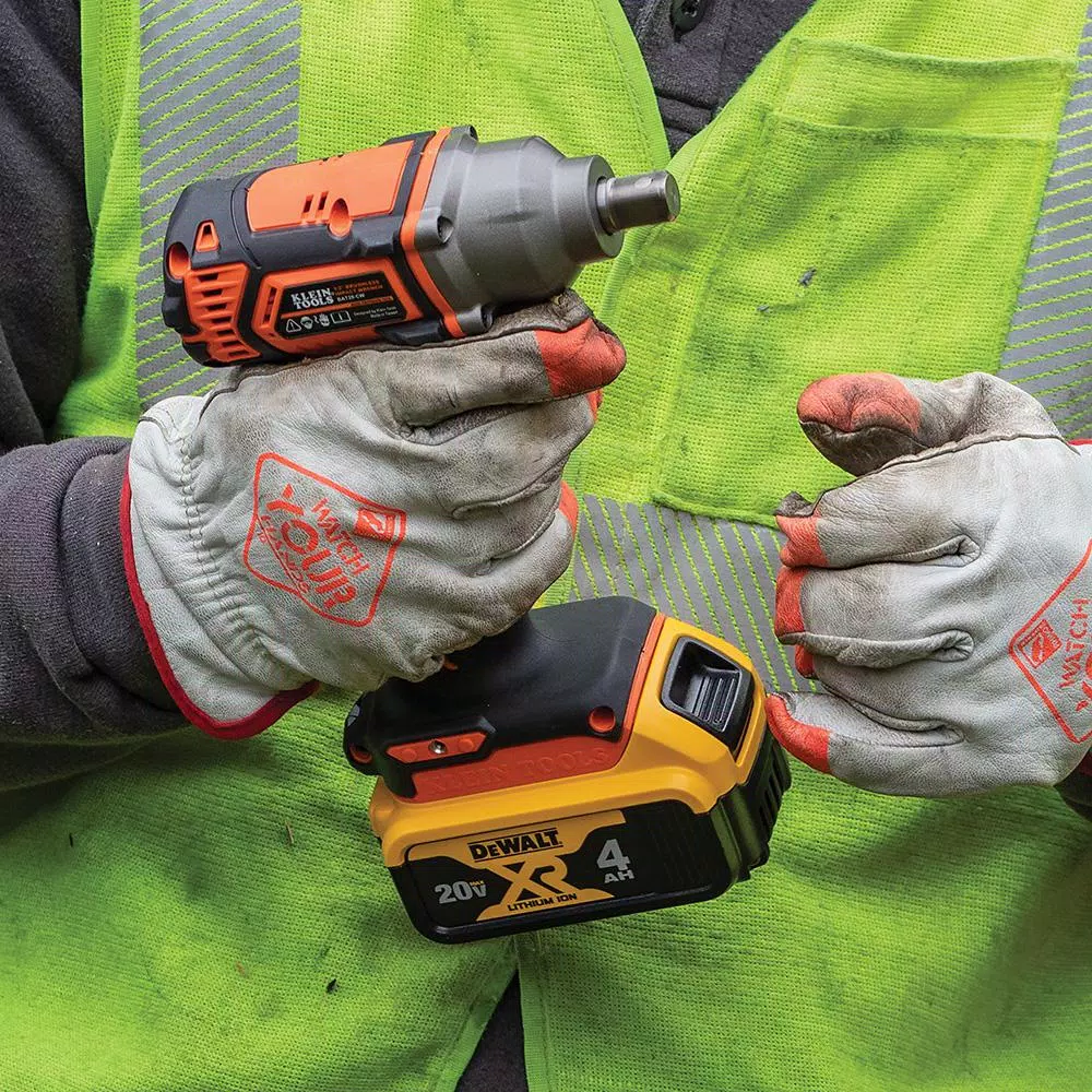 Klein Tools 1/2 in. Compact Impact Wrench, 210 ft-lbs Max Torque, 20V Cordless (Tool Only)