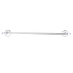 Delta Alexandria 24 in. Towel Bar, Chrome and White, Rustic Farmhouse Style thumbnail 1