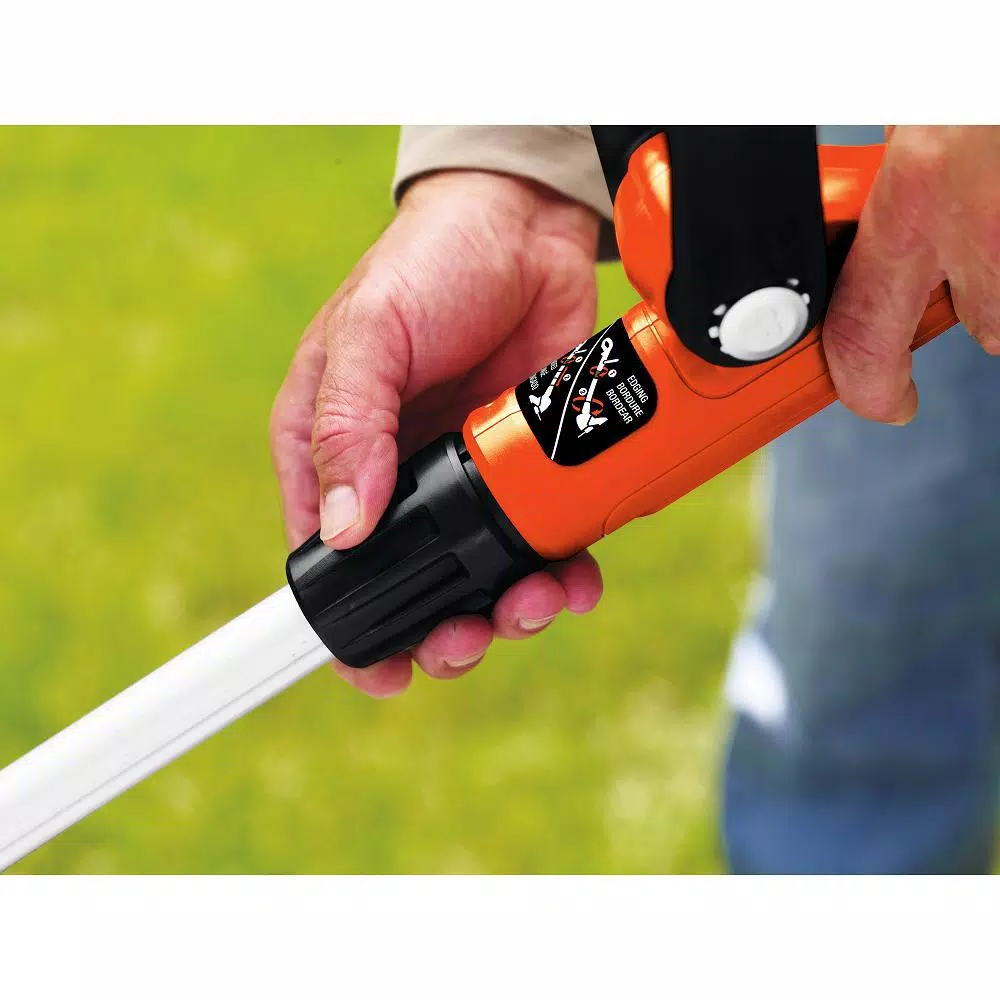 BLACK+DECKER 20V MAX Cordless String Trimmer and Edger with (2) 1.5 Ah Lithium-Ion Batteries and Charger