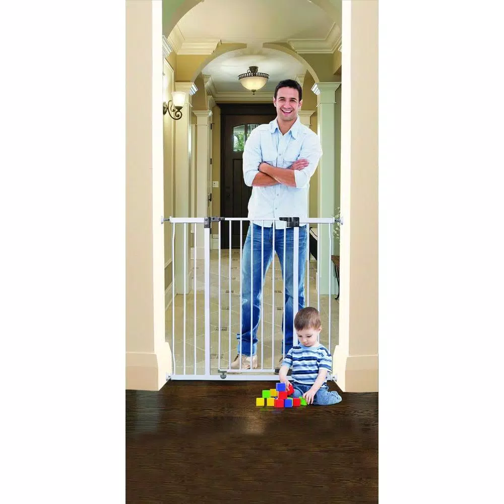 Dreambaby Liberty Extra Tall and Wide Pressure Mounted Auto Close Security Gate, 36.5 in. H