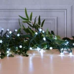 LUMABASE 70-Light LED Cool White Plastic Globe String Lights, Weather Resistant, 14.58 ft thumbnail 4