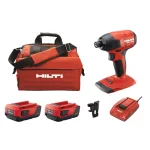 Hilti SID 4-A22 22V Brushless Cordless 1/4 in. Hex Impact Driver Kit with (2) 4.0 Ah Batteries, Charger and Bag thumbnail 1