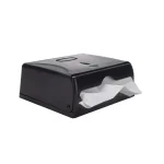 Mind Reader Wall Mounted Black Paper Towel Dispenser with Transparent Viewing Window, High Capacity ABS Plastic thumbnail 5