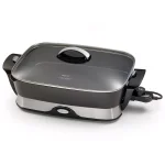Presto 16 in. Black Cast Aluminum Foldaway Electric Skillet with Glass Lid and Control Master Heat Control thumbnail 1