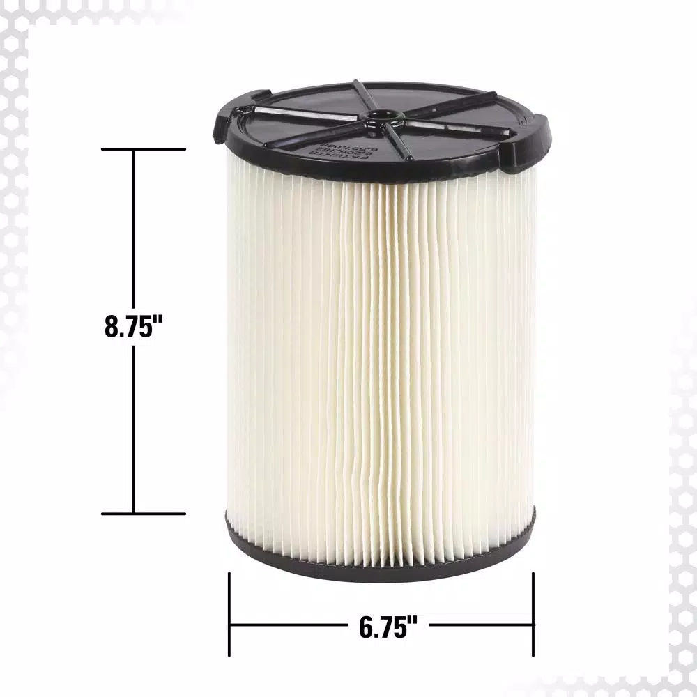 RIDGID Replacement Filter Set: VF4000 Pleated Paper & VF7000 Foam Filter for 5 Gal. or Larger Wet/Dry Vacuums