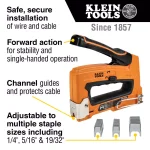 Klein Tools Cable Stapler for Voice, Data, Video, and NM (Romex) Cable thumbnail 2