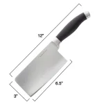 Classic Cuisine 6.5 in. Stainless Steel Chopper Cleaver Knife with Non-Slip Comfort Grip thumbnail 3