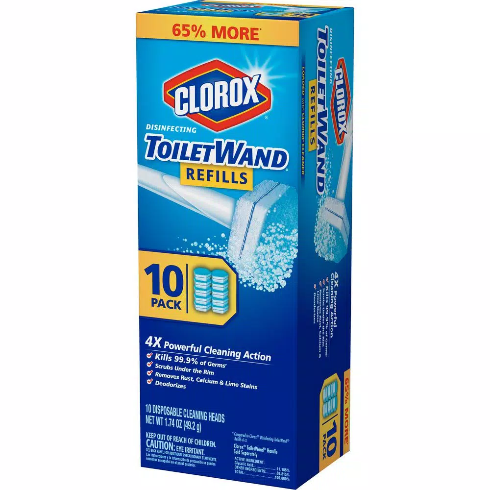 Clorox ToiletWand Disinfecting Disposable Toilet Cleaning Head Refills, 10-Count