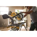 DEWALT 12 in. FLEXVOLT 120V MAX Brushless Compound Miter Saw with AC Adapter & Heavy Duty Work Stand thumbnail 11