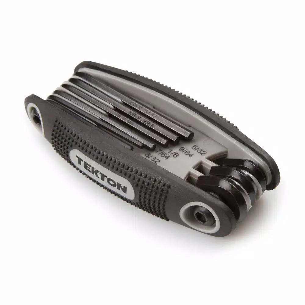 TEKTON 9-Piece Folding SAE Hex Key Wrench Set, 5/64-1/4 in.