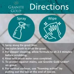 Granite Gold Grout Cleaner with Brush, 24 oz. - Safe for Stone, Tile, Porcelain, Ceramic & Glass thumbnail 12